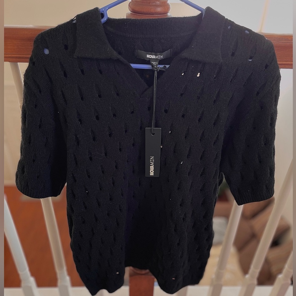 Fashion Nova Black Men's Polo Shirt